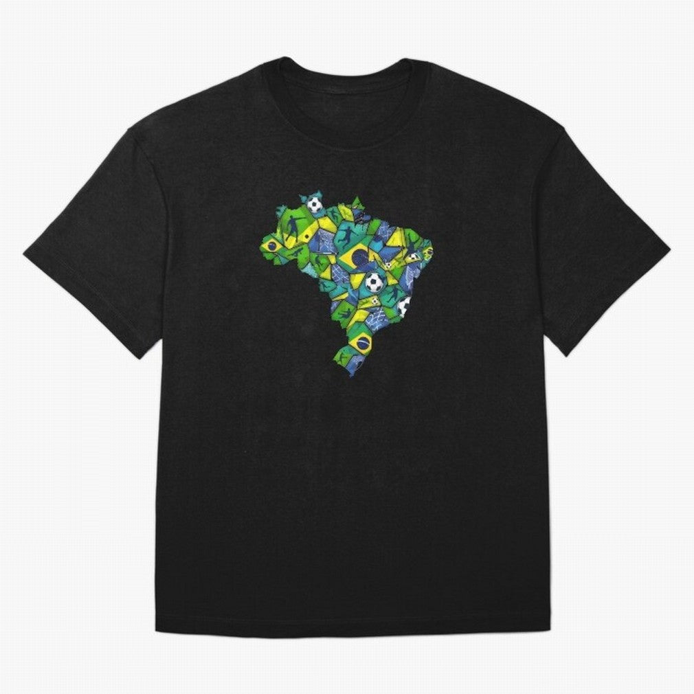 Brazil - World Cup 2026 Classic T-Shirt Elevate FIFA World Cup 2026 USA Canada Mexico Highlighting Messi, CR7 and Mbappe, Brazil, Portugal and Argentina Energy, Retro Football Energy, Iconic Rivalries, Trophy Chase Drama and Stadium Atmosphere;