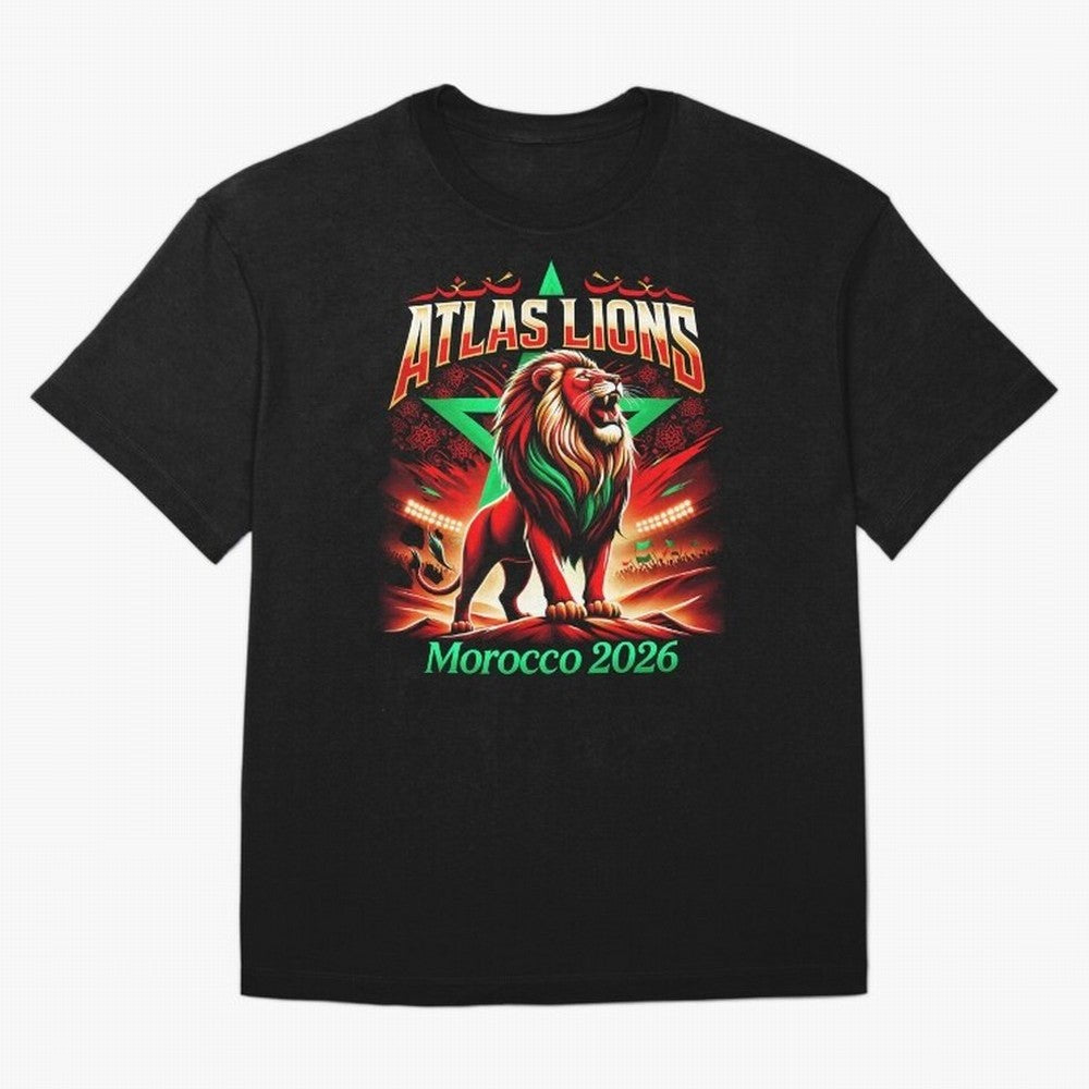 Morocco Football Fan Classic T-Shirt Enjoy Global Football Passion for FIFA World Cup 2026 USA Canada Mexico, Driven by Haaland, France and Portugal, Football Passion, Legendary Performances, Festival Vibes and Supporter Community; Ideal for Fans