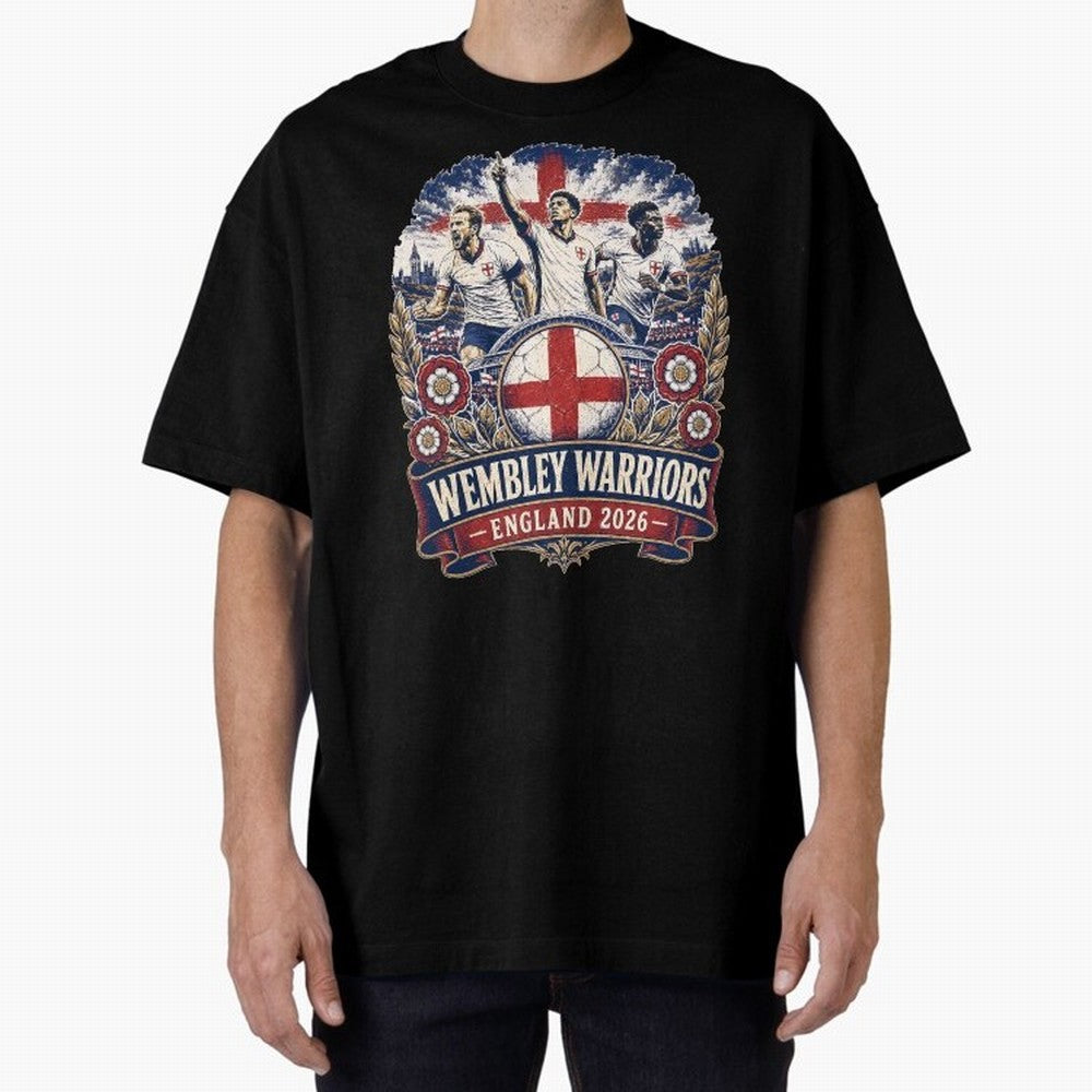 Wembley Warriors Classic T-Shirt Bring Trophy Dreams to FIFA World Cup 2026 Spirit, Connected to England and Germany, Mbappe, Champion Mindset, Group Stage Buzz, Knockout Tension and Passionate Fan Culture; Ideal for Football Dads, Football Moms,