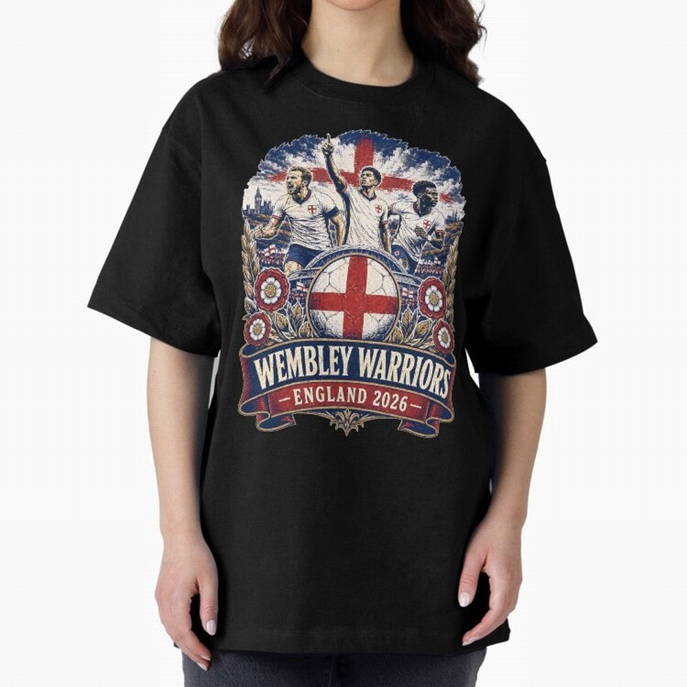 Wembley Warriors Classic T-Shirt Bring Trophy Dreams to FIFA World Cup 2026 Spirit, Connected to England and Germany, Mbappe, Champion Mindset, Group Stage Buzz, Knockout Tension and Passionate Fan Culture; Ideal for Football Dads, Football Moms,