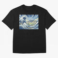 Soccer Players in Hokusai Waves Japan Classic T-Shirt Join Match Day Hype around FIFA World Cup 2026 Group Stage, Haaland, Argentina, France and Brazil, Soccer Culture, Superstar Moments, National Team Dreams and Competitive Fire; Great for Watch