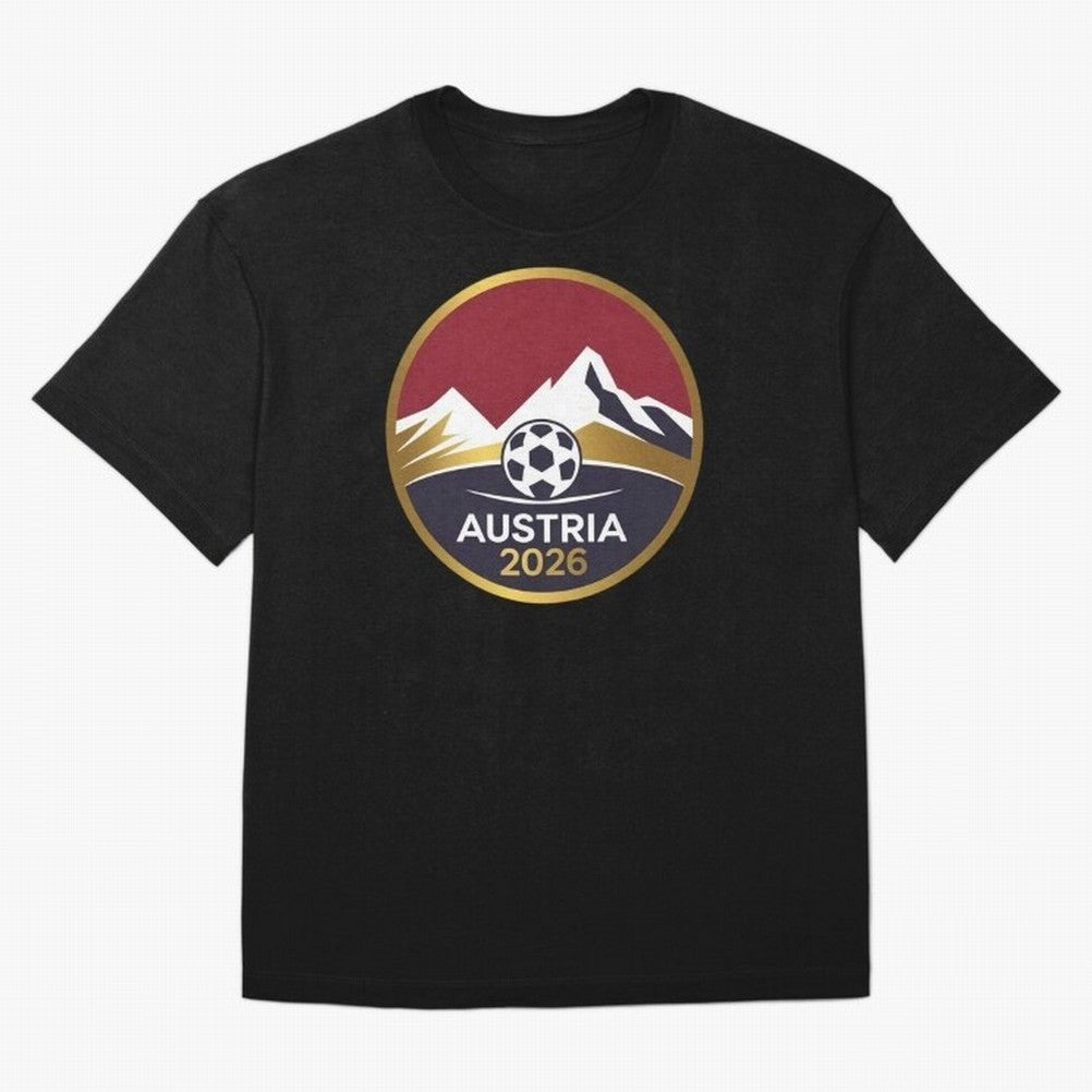 Austria 2026 Classic T-Shirt Represent the Passion of Match Day Hype around FIFA World Cup 2026, Cristiano Ronaldo, Argentina and Brazil, Stadium Chants, National Pride, Trophy Dreams and Unforgettable Football Memories; Perfect for Supporters Who