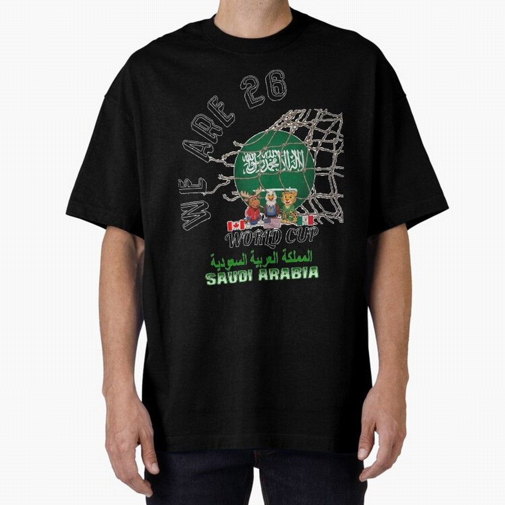 World cup 26 - Saudi Arabia Classic T-Shirt Honor the Football Icons of FIFA World Cup 2026 for Fans of Cristiano Ronaldo and England and Germany, Bringing Fan Favorite Moments, National Team Passion, Big Match Drama and Soccer History; Ideal for