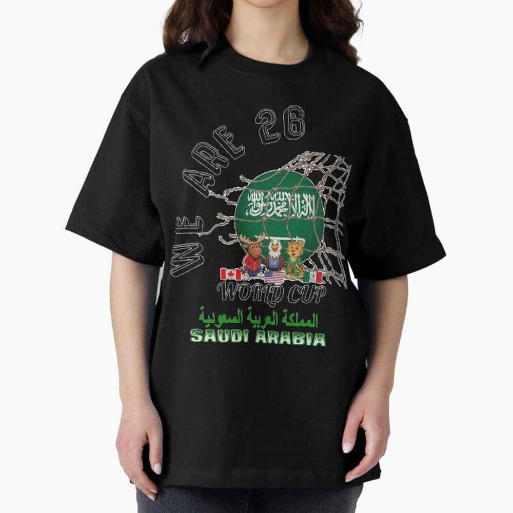 World cup 26 - Saudi Arabia Classic T-Shirt Honor the Football Icons of FIFA World Cup 2026 for Fans of Cristiano Ronaldo and England and Germany, Bringing Fan Favorite Moments, National Team Passion, Big Match Drama and Soccer History; Ideal for