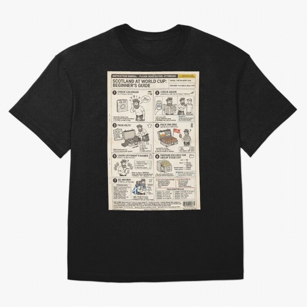 Scotland's Beginners Guide To The World Cup Classic T-Shirt Share FIFA World Cup 2026 Group Stage for Fans of Mbappe and Neymar and England, Bringing Worldwide Fan Energy, Dramatic Goals, Stadium Lights and Championship Celebrations; Great for