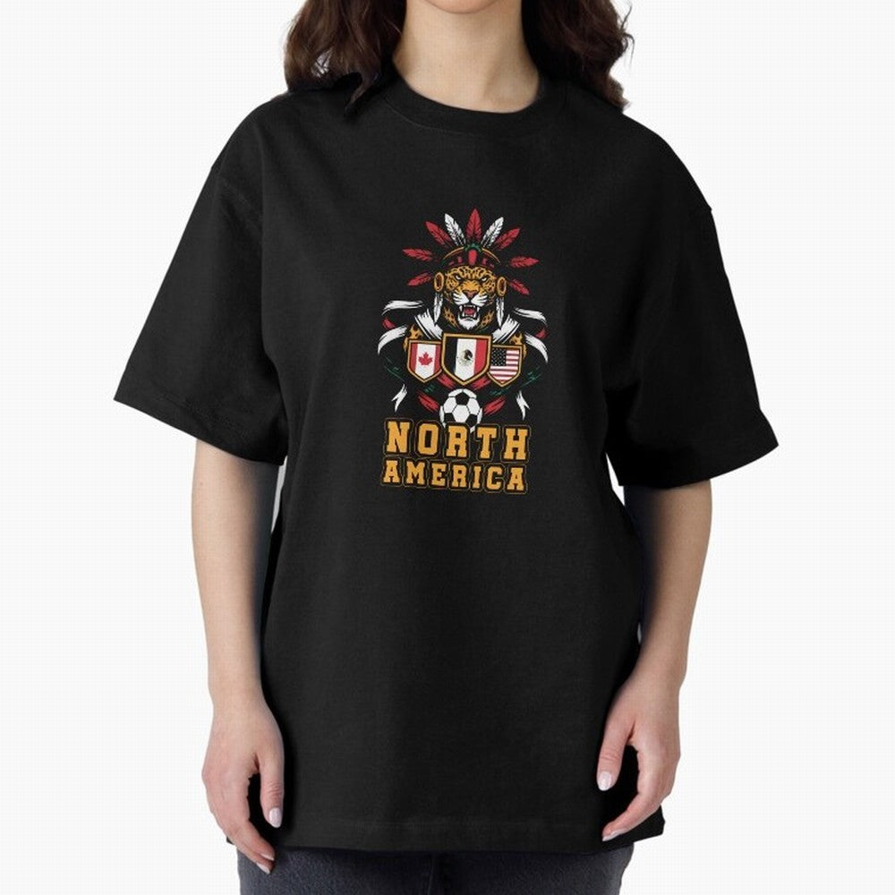 North America Jaguar Spirit Cup 2026 T-Shirt_82737634 Classic T-Shirt Enjoy Match Day Hype around FIFA World Cup 2026, Mbappe, France and Portugal, Football Festival Excitement, Trophy Ambitions, Country Rivalries and Star Player Buzz; Ideal for
