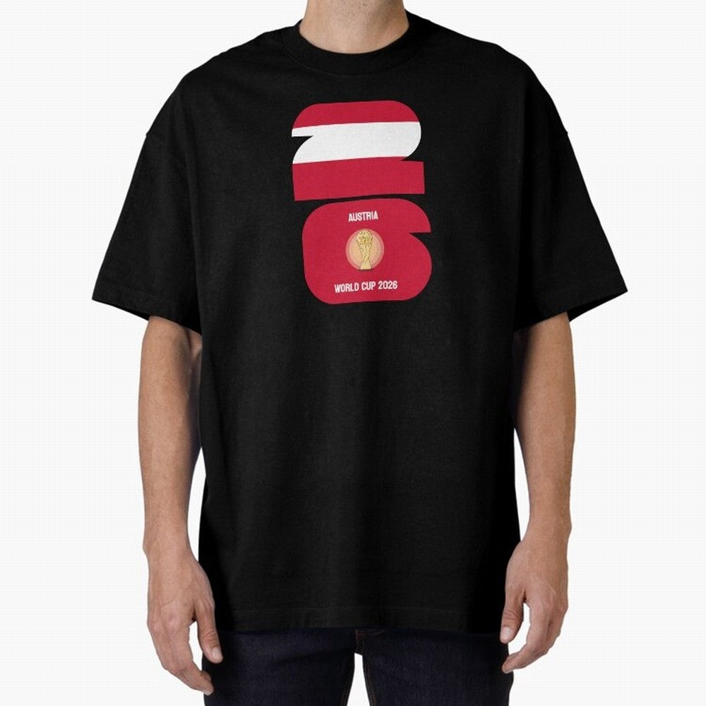 Austria: World Cup 2026 Classic T-Shirt Capture Stadium Memories from FIFA World Cup 2026 Group Stage Celebrating Messi, Neymar and Mbappe, England, France and Netherlands Energy, Champion Mindset, Group Stage Buzz, Knockout Tension and Passionate