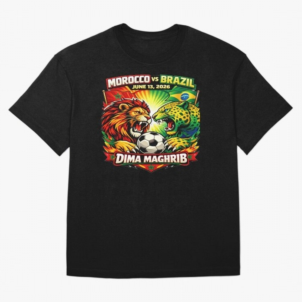 World Cup 2026, Dima Maghrib, June 13, 2026, We Are Morocco, Go Morocco, Morocco vs Brazil, Morocco World Cup 2026, World Morocco, Maghrib Classic T-Shirt Feel the Trophy Chase of the FIFA World Cup 2026 USA Canada Mexico Journey through CR7