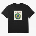 Go Brazil Soccer Ball Flag | Brazilian Football Fan Graphic Tee Classic T-Shirt Show Support during FIFA World Cup 2026 for Fans of Cristiano Ronaldo and England, France and Netherlands, Bringing Football Passion, Legendary Performances, Festival