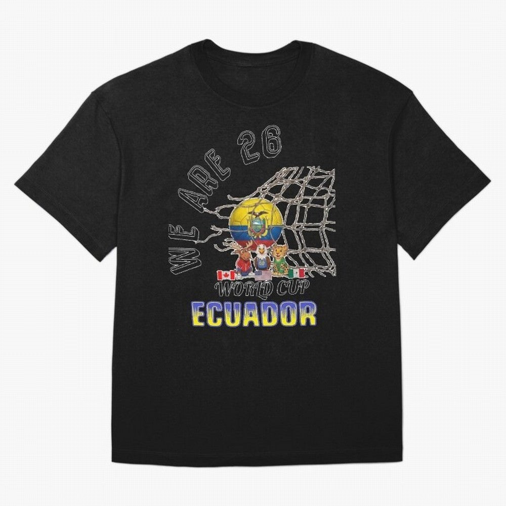 World cup 26 - Ecuador Classic T-Shirt Enjoy Global Football Passion for FIFA World Cup 2026 USA Canada Mexico, Highlighting Cristiano Ronaldo, Netherlands, Stadium Chants, National Pride, Trophy Dreams and Unforgettable Football Memories; Perfect
