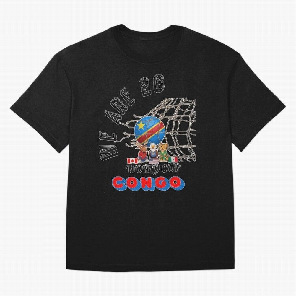 World cup 26 - Congo Classic T-Shirt Follow Every Goal of the FIFA World Cup 2026 Journey through Messi and Cristiano Ronaldo Highlights, England and Germany Pride, Champion Mindset, Group Stage Buzz, Knockout Tension and Passionate Fan Culture;
