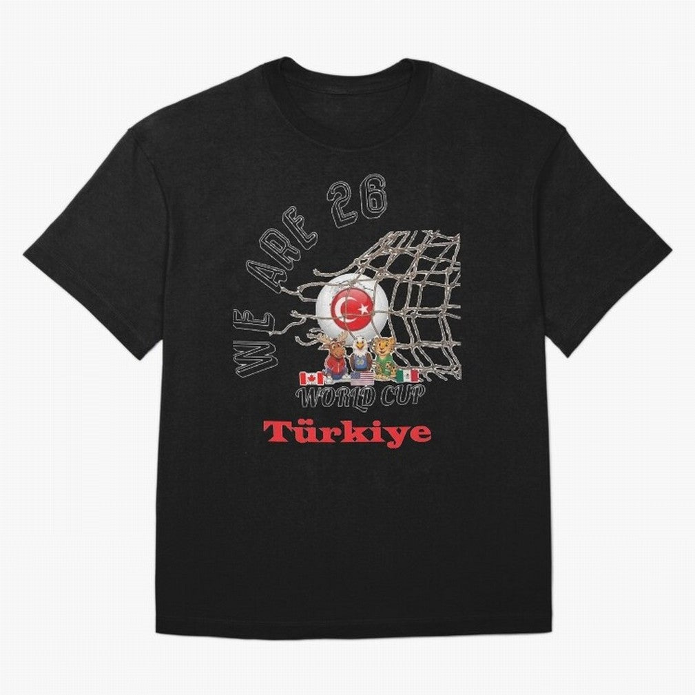 World cup 26 - Turkiye Classic T-Shirt Spotlight Match Day Hype around FIFA World Cup 2026 Group Stage, Messi, Brazil, Retro Football Energy, Iconic Rivalries, Trophy Chase Drama and Stadium Atmosphere; Built for Supporters Chasing Trophy Dreams,