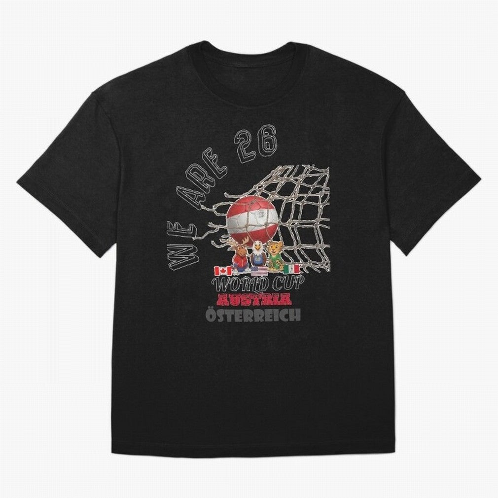 World cup 26 - Austria Classic T-Shirt Make Memories around FIFA World Cup 2026 USA Canada Mexico Built around Cristiano Ronaldo, England and Germany Energy, Vintage Soccer Flavor, Modern Football Stars, National Flags and Final Night Emotion; Made