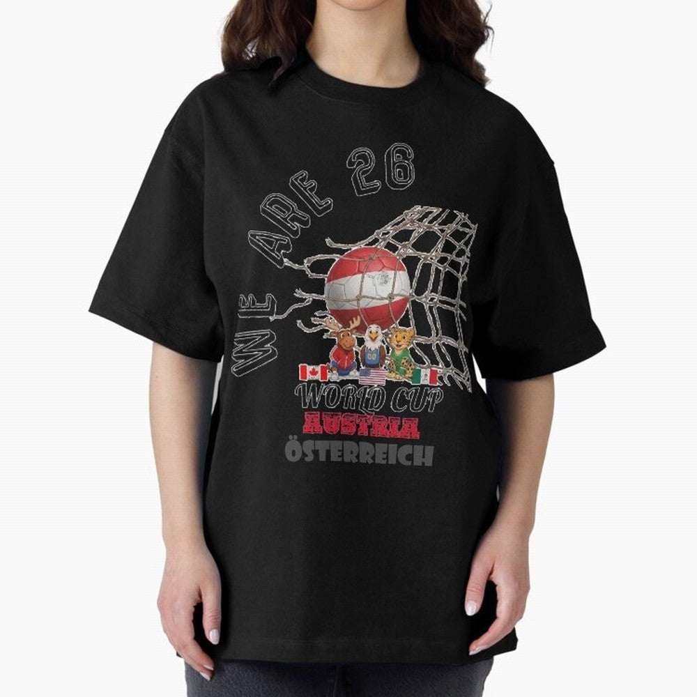 World cup 26 - Austria Classic T-Shirt Make Memories around FIFA World Cup 2026 USA Canada Mexico Built around Cristiano Ronaldo, England and Germany Energy, Vintage Soccer Flavor, Modern Football Stars, National Flags and Final Night Emotion; Made