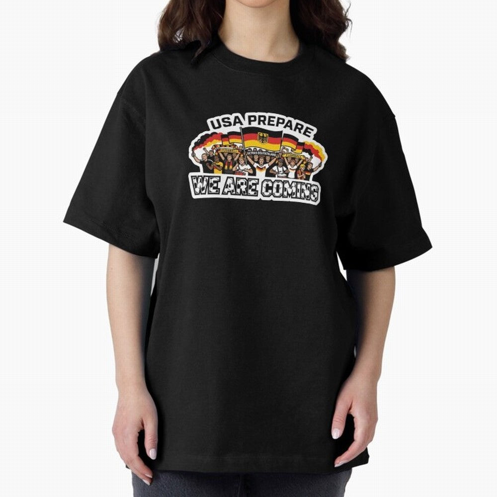 Germany Soccer Fans 2026 Sticker We Are Coming Classic T-Shirt Carry the Colors and Pride of FIFA World Cup 2026 Group Stage Inspired by Cristiano Ronaldo, Haaland and CR7, England and Germany Energy, Football History, Final Match Energy, Crowd