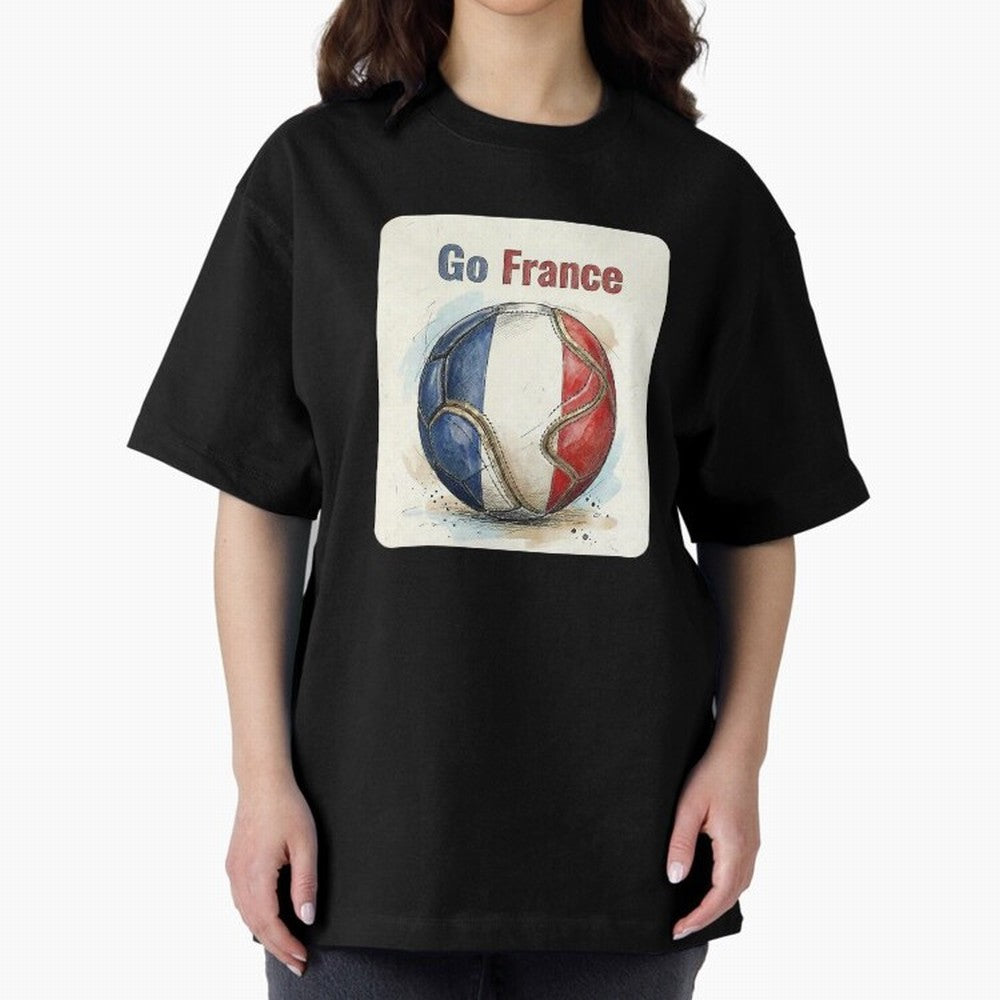 Go France Soccer Ball Flag | French Football Fan Graphic Tee Classic T-Shirt Bring a Vintage Feel to the FIFA World Cup 2026 USA Canada Mexico Journey through Mbappe Highlights, France Pride, Fan Favorite Moments, National Team Passion, Big Match