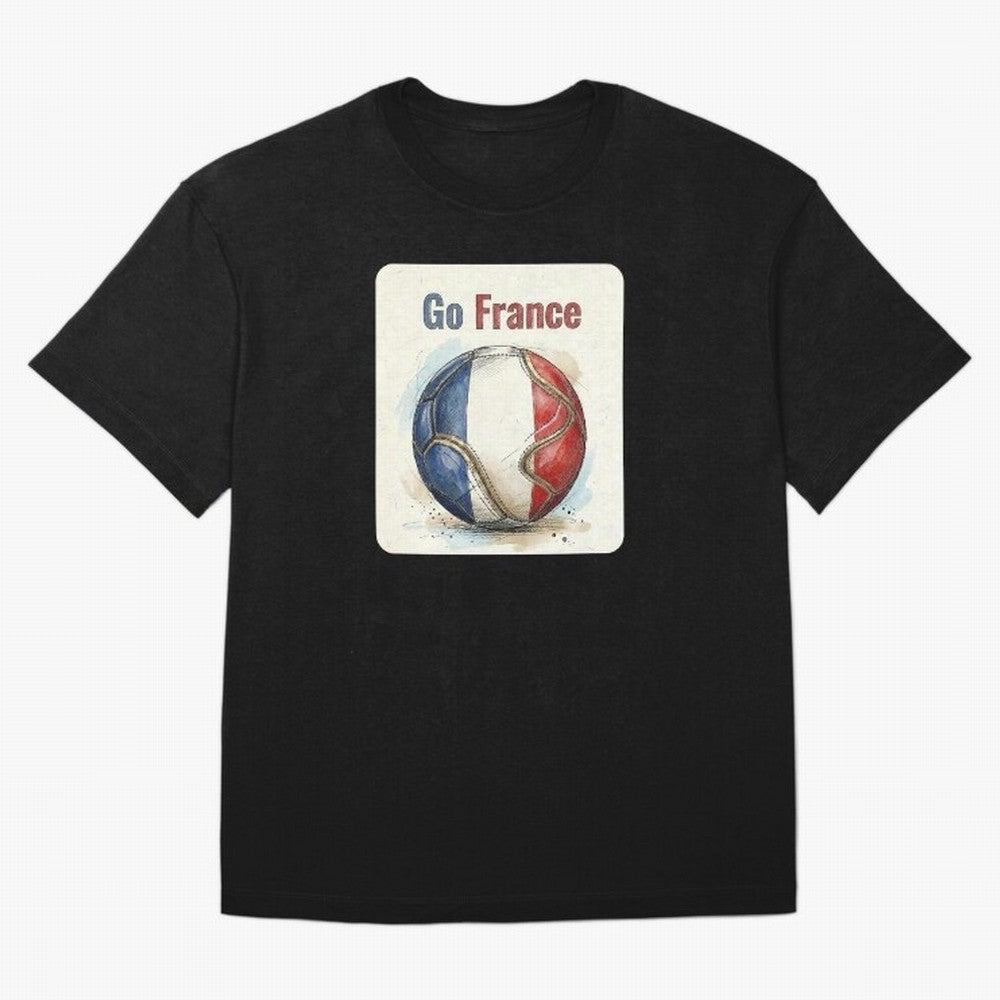 Go France Soccer Ball Flag | French Football Fan Graphic Tee Classic T-Shirt Bring a Vintage Feel to the FIFA World Cup 2026 USA Canada Mexico Journey through Mbappe Highlights, France Pride, Fan Favorite Moments, National Team Passion, Big Match