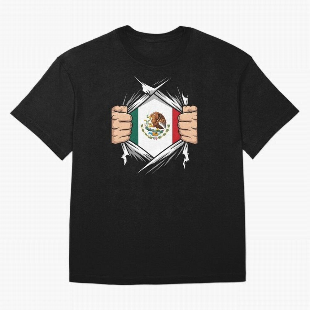 Mexico Flag Ripped Shirt Football Fan Classic T-Shirt Bring Retro Soccer Energy to FIFA World Cup 2026 Group Stage Centered on Haaland and Mbappe, Argentina Energy, Classic Soccer Heritage, Championship Pressure, Fan Loyalty and International