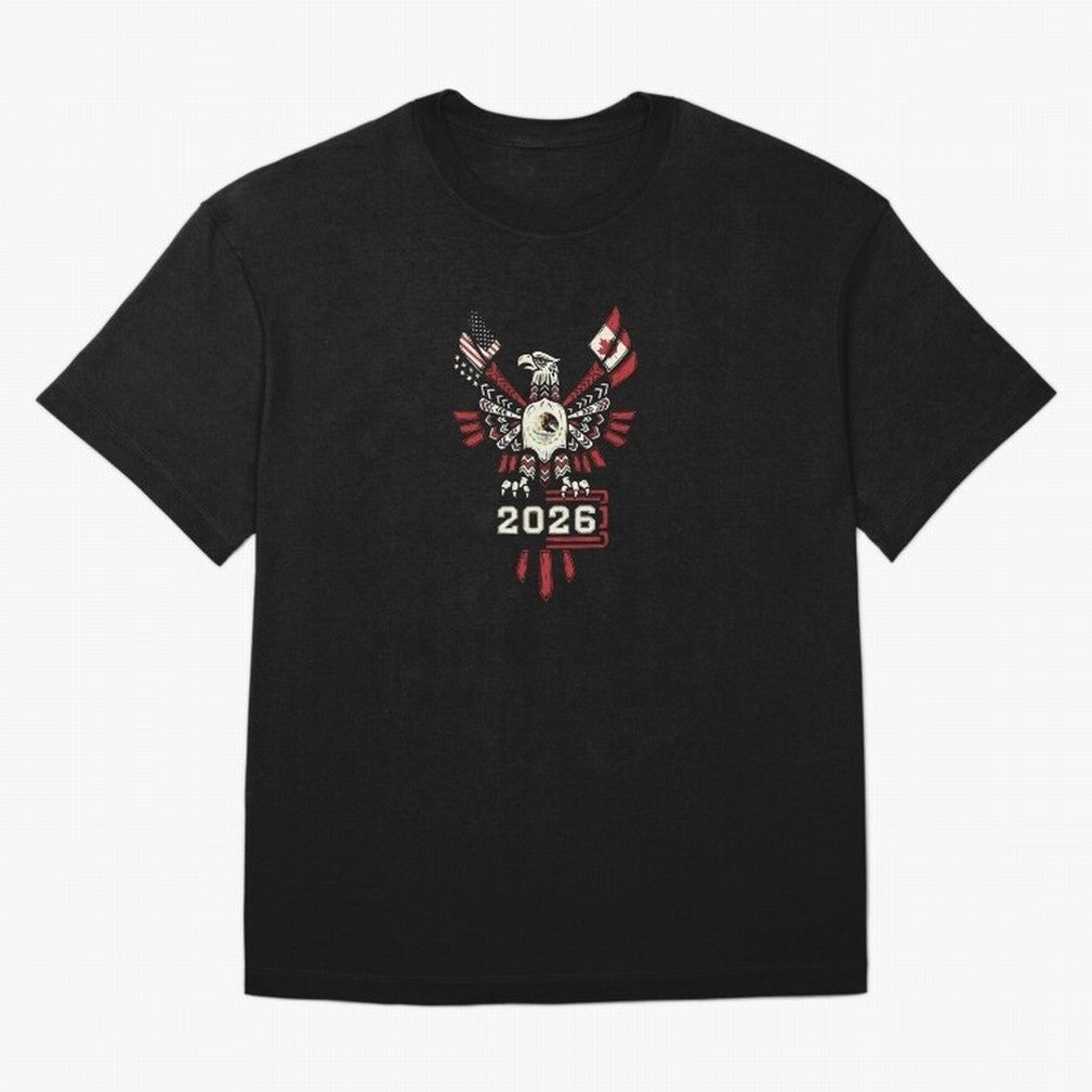 Rise of the North Eagle - Soccer Team Spirit 2026 T-Shirt_82784061 Classic T-Shirt Celebrate Every Goal in FIFA World Cup 2026 USA Canada Mexico Spirit, Featuring Spain and Netherlands, Mbappe and Neymar, Football History, Final Match Energy, Crowd