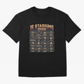 Sixteen Stadiums for 2026 World Cup Classic T-Shirt Stand with FIFA World Cup 2026 with Messi, CR7 and Mbappe, England, France and Netherlands Energy, Classic Soccer Heritage, Championship Pressure, Fan Loyalty and International Pride; Perfect for