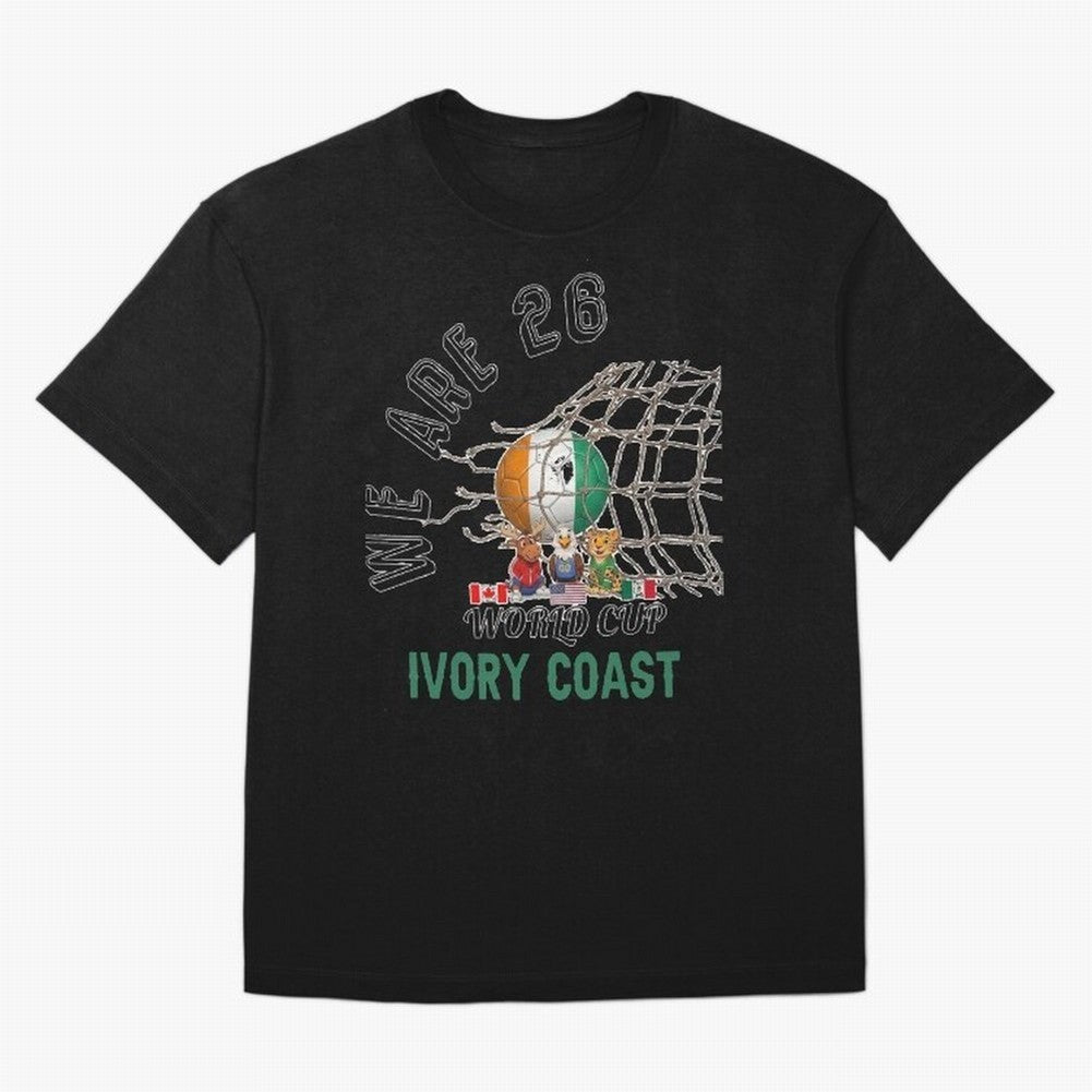 World cup 26 - Ivory Coast Classic T-Shirt Celebrate the Magic of FIFA World Cup 2026 Group Stage for Fans of Haaland and Mbappe and England and Germany, Bringing Football Festival Excitement, Trophy Ambitions, Country Rivalries and Star Player