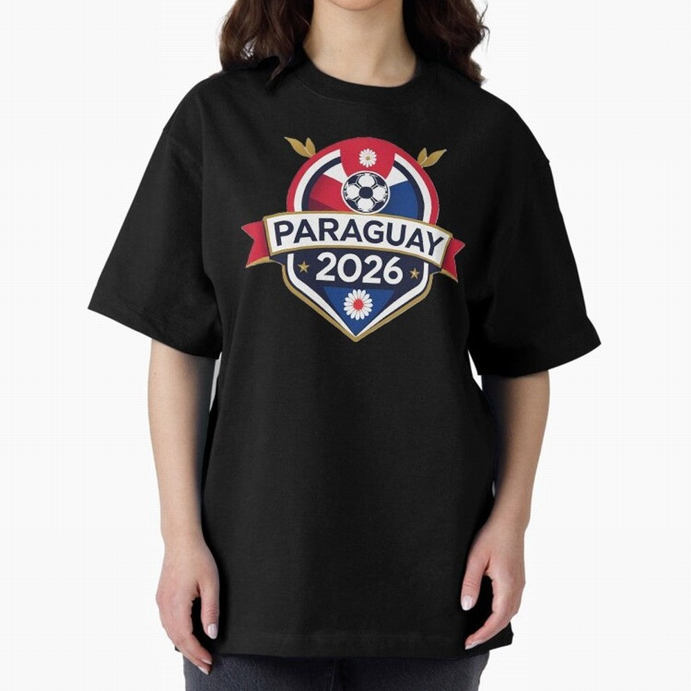 Paraguay WC2026 Classic T-Shirt Bring International Match Energy to Global Football Passion for FIFA World Cup 2026 USA Canada Mexico, Celebrating Messi and Cristiano Ronaldo, Argentina, France and Brazil, Vintage Soccer Flavor, Modern Football