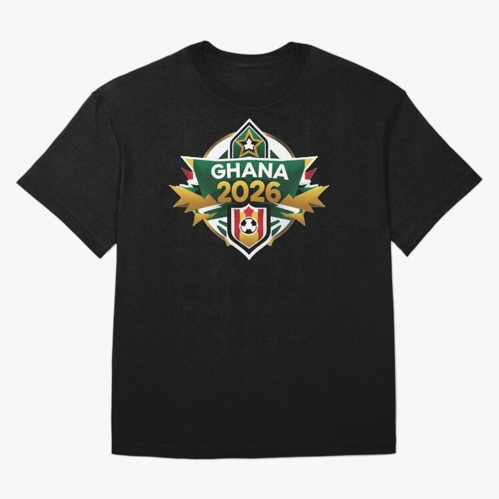 Ghana WC 2026 Classic T-Shirt Carry FIFA World Cup 2026 USA Canada Mexico for Fans of Messi and England, Bringing Sports Nostalgia, International Competition, Famous Players and Unforgettable Victories; Perfect for Supporters Who Want Bold Football