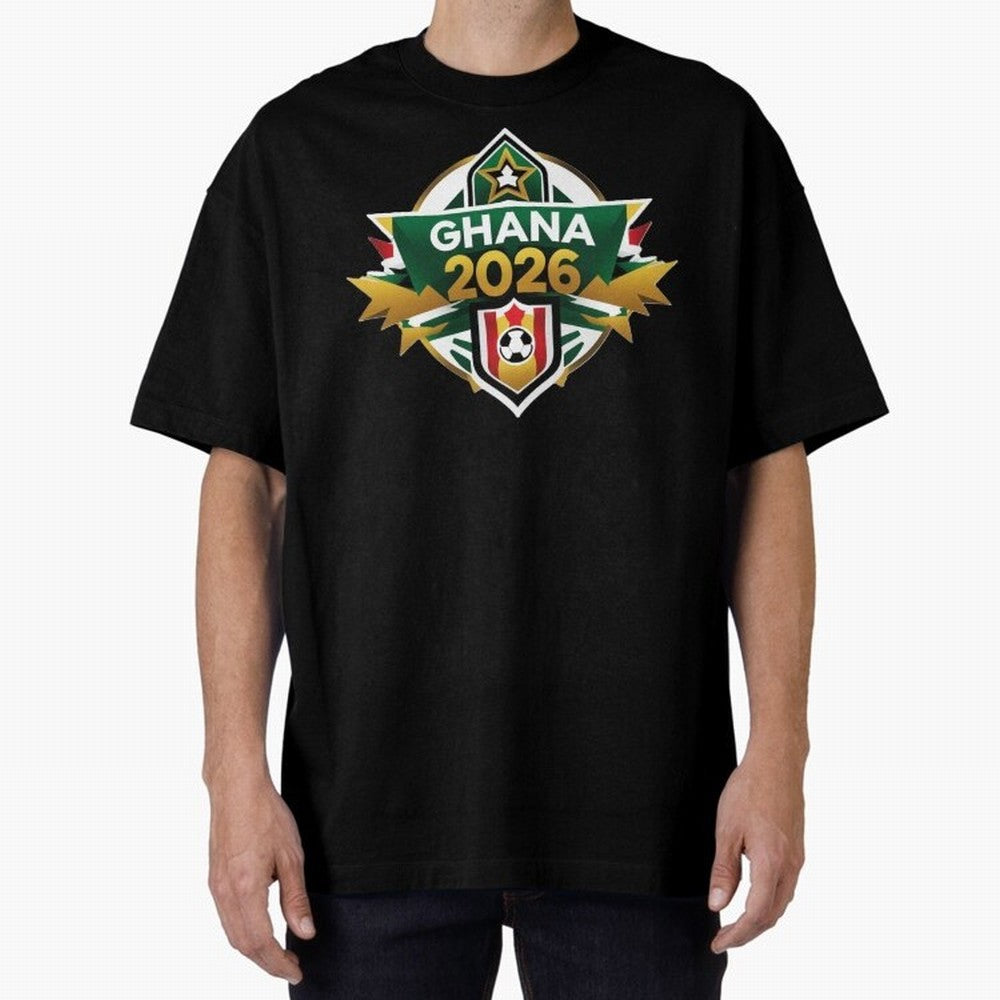 Ghana WC 2026 Classic T-Shirt Carry FIFA World Cup 2026 USA Canada Mexico for Fans of Messi and England, Bringing Sports Nostalgia, International Competition, Famous Players and Unforgettable Victories; Perfect for Supporters Who Want Bold Football
