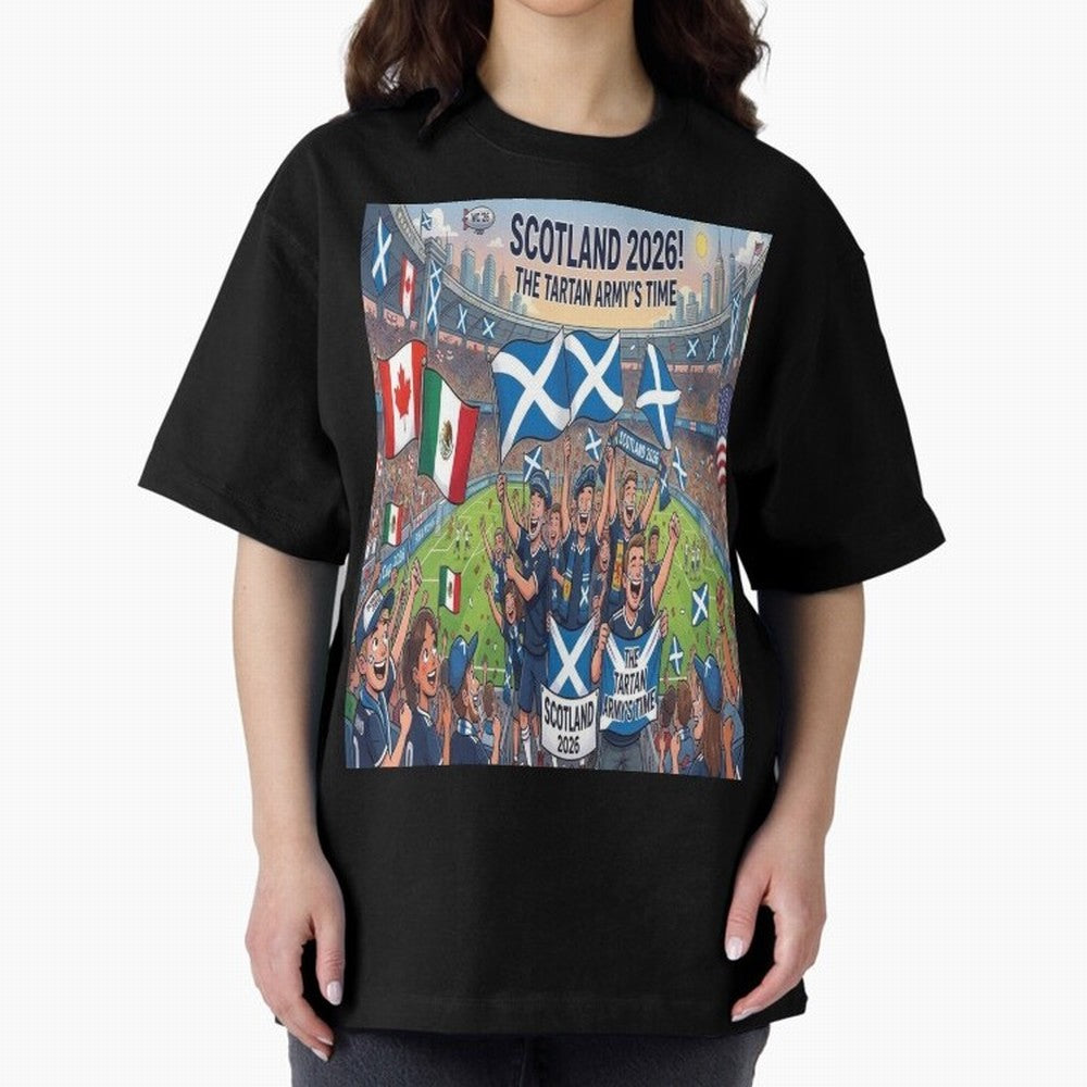 Scotland World Cup 2026 - Stadium Classic T-Shirt Unlock Global Football Passion for FIFA World Cup 2026, Connected to Haaland, England, France and Netherlands, Champion Mindset, Group Stage Buzz, Knockout Tension and Passionate Fan Culture;
