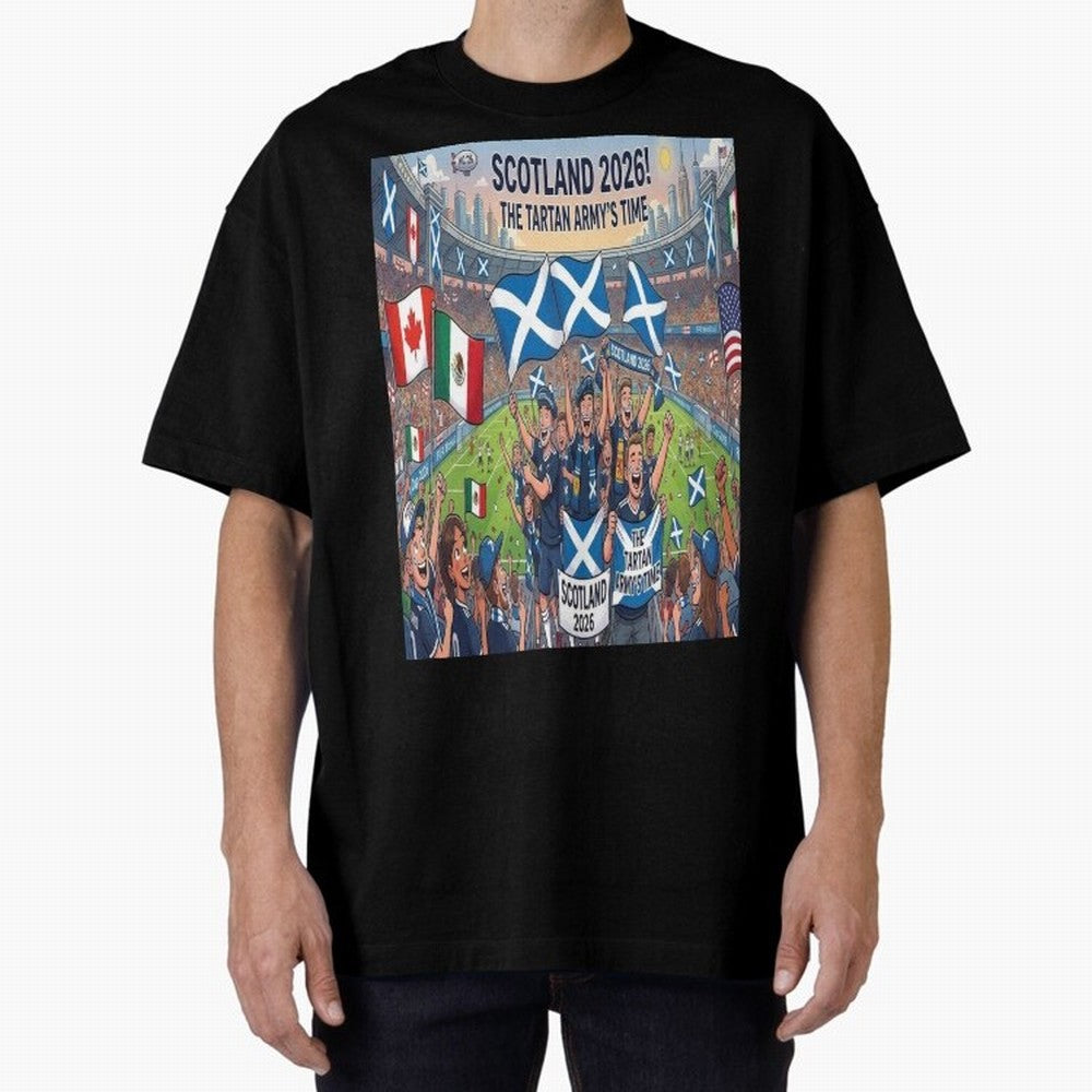 Scotland World Cup 2026 - Stadium Classic T-Shirt Unlock Global Football Passion for FIFA World Cup 2026, Connected to Haaland, England, France and Netherlands, Champion Mindset, Group Stage Buzz, Knockout Tension and Passionate Fan Culture;
