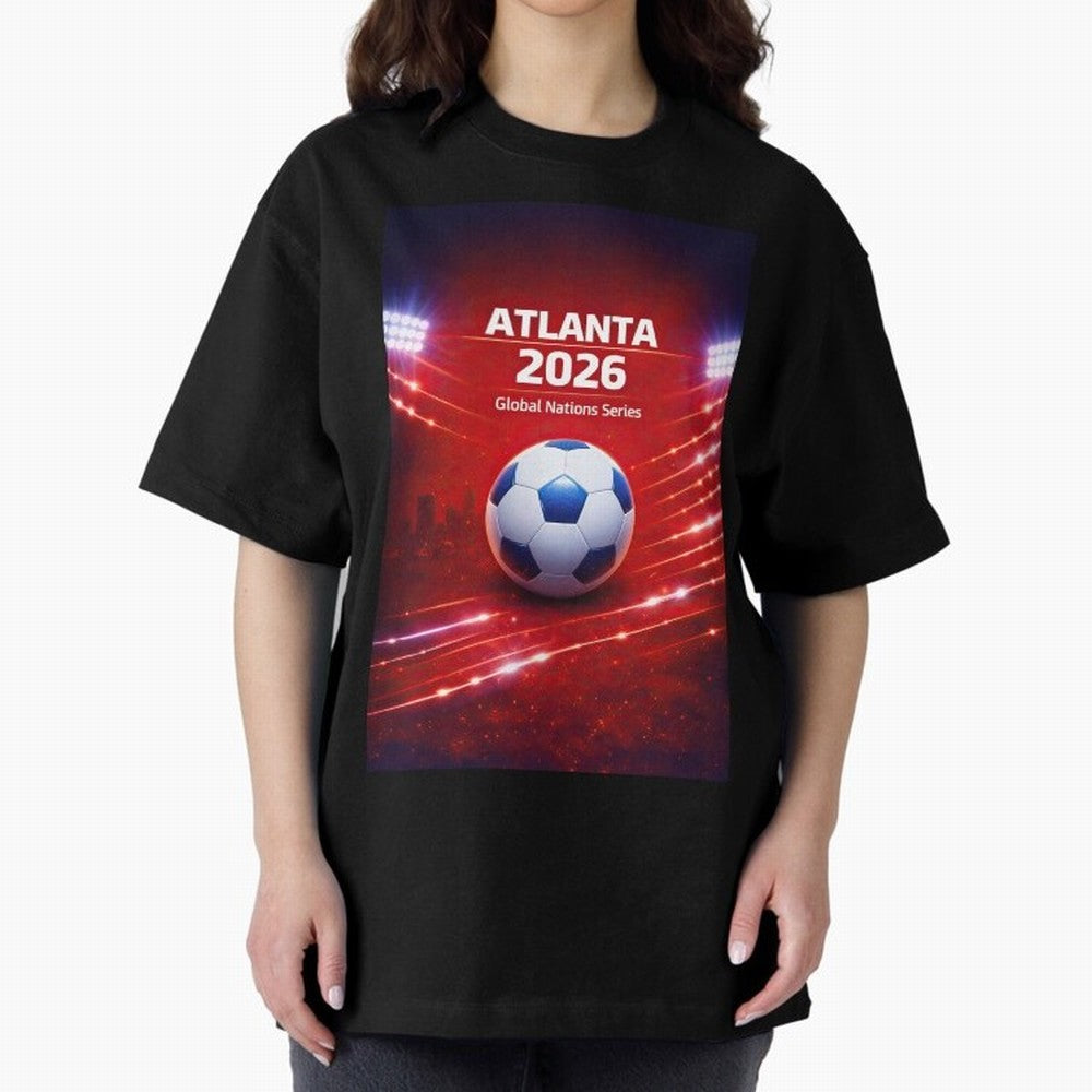 Atlanta Global Nations Series 2026 - Soccer aka Football Classic T-Shirt Capture Stadium Memories from Global Football Passion for FIFA World Cup 2026 Group Stage, Made for Mbappe and Neymar, England, Stadium Memories, Football Loyalty,