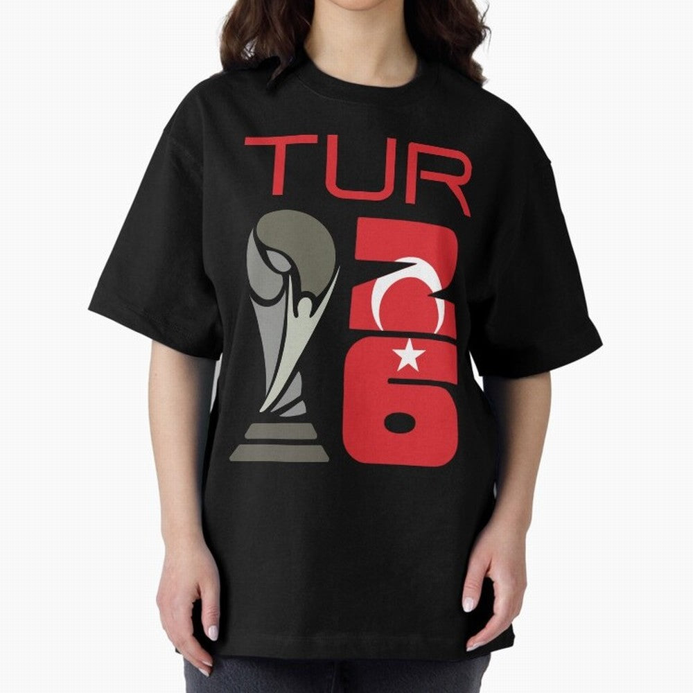 Turkey 2026 Soccer World Cup Trophy Turkish Flag Design Classic T-Shirt Showcase the FIFA World Cup 2026 Group Stage Journey through Neymar, Haaland and Cristiano Ronaldo Highlights, Spain and Netherlands Pride, Champion Mindset, Group Stage Buzz,