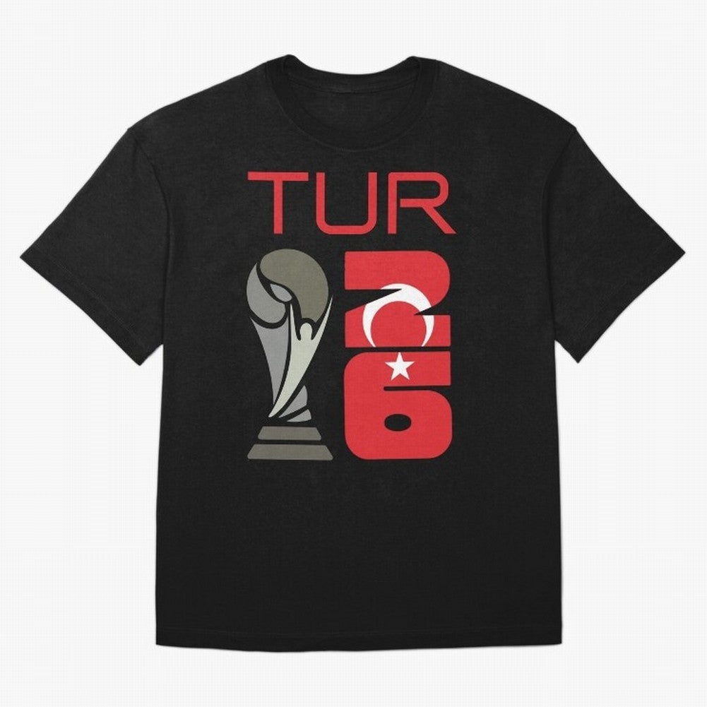 Turkey 2026 Soccer World Cup Trophy Turkish Flag Design Classic T-Shirt Showcase the FIFA World Cup 2026 Group Stage Journey through Neymar, Haaland and Cristiano Ronaldo Highlights, Spain and Netherlands Pride, Champion Mindset, Group Stage Buzz,