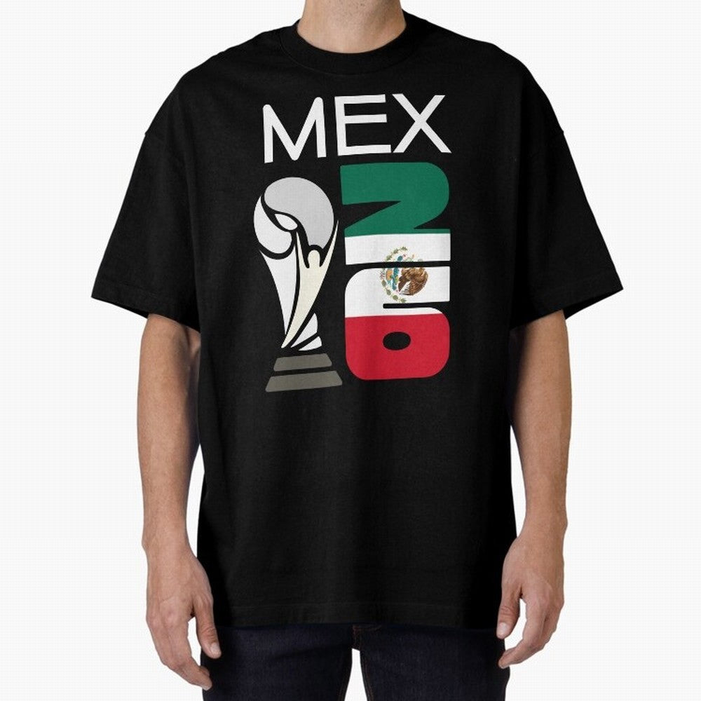 Mexico 2026 Soccer World Cup Trophy Mexican Flag Design Classic T-Shirt Experience the Global Stage of Match Day Hype around FIFA World Cup 2026 USA Canada Mexico, Cristiano Ronaldo, Haaland and CR7, Spain, Global Supporter Spirit, Legendary Goals,