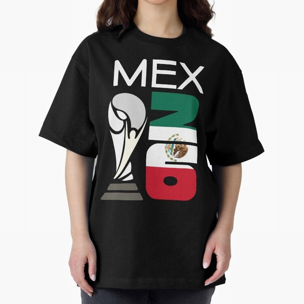 Mexico 2026 Soccer World Cup Trophy Mexican Flag Design Classic T-Shirt Experience the Global Stage of Match Day Hype around FIFA World Cup 2026 USA Canada Mexico, Cristiano Ronaldo, Haaland and CR7, Spain, Global Supporter Spirit, Legendary Goals,