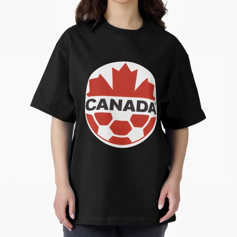 Canada Soccer 2026: Official Fan Pattern Classic T-Shirt Represent Global Football Passion for FIFA World Cup 2026 USA Canada Mexico, Filled with Messi and Cristiano Ronaldo, England and Germany, Goal Celebration Energy, Supporter Heritage,