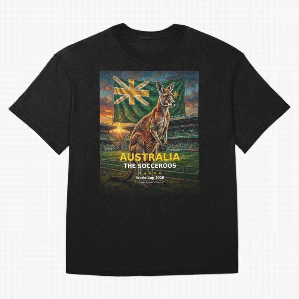 Australia Socceroos - World Cup 2026 Soccer Fan Tee Classic T-Shirt Celebrate the Stars of FIFA World Cup 2026 USA Canada Mexico Spirit, Centered on Argentina and Brazil, Neymar, Soccer Culture, Superstar Moments, National Team Dreams and