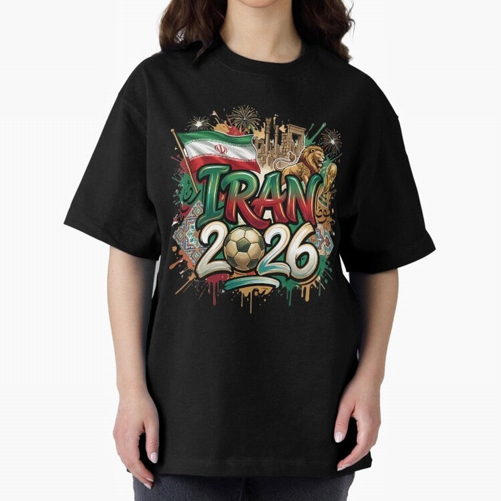 Iran World Cup 2026 Football Legacy Classic T-Shirt Show Your Stadium Side during the FIFA World Cup 2026 USA Canada Mexico Journey through Messi Highlights, Spain Pride, Championship Spirit, Famous Goals, Roaring Crowds and International Football