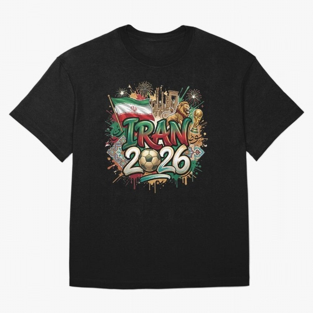 Iran World Cup 2026 Football Legacy Classic T-Shirt Show Your Stadium Side during the FIFA World Cup 2026 USA Canada Mexico Journey through Messi Highlights, Spain Pride, Championship Spirit, Famous Goals, Roaring Crowds and International Football