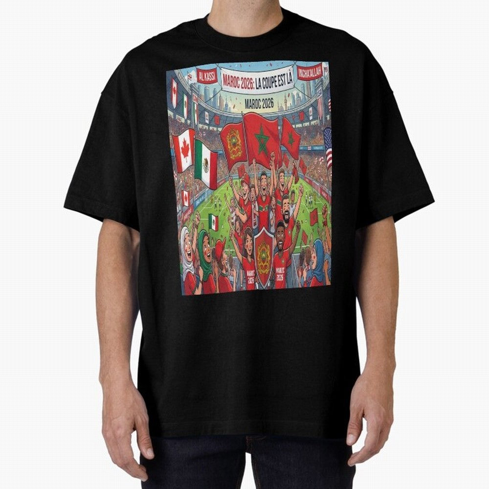 Morocco World Cup 2026 - Stadium Classic T-Shirt Cheer through Every Moment of FIFA World Cup 2026 Group Stage for Fans of Cristiano Ronaldo, Haaland and CR7 and Spain, Bringing Stadium Memories, Football Loyalty, International Chants and