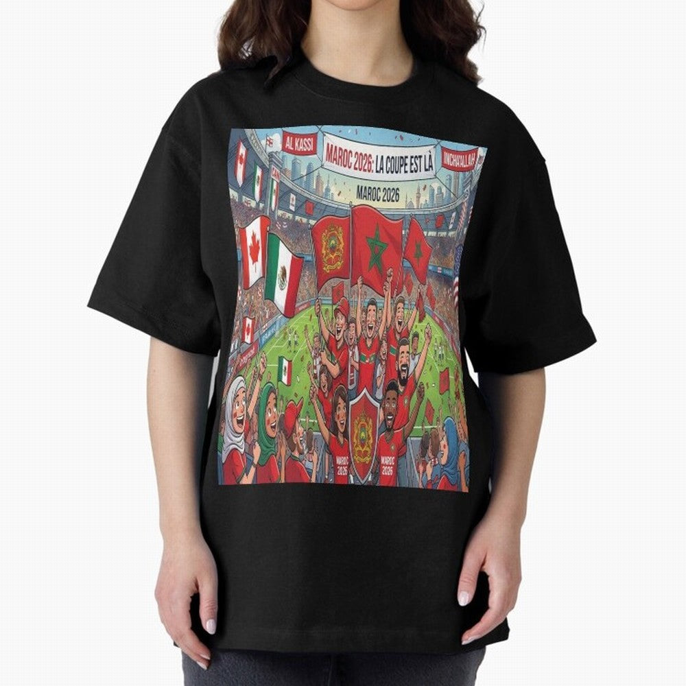 Morocco World Cup 2026 - Stadium Classic T-Shirt Cheer through Every Moment of FIFA World Cup 2026 Group Stage for Fans of Cristiano Ronaldo, Haaland and CR7 and Spain, Bringing Stadium Memories, Football Loyalty, International Chants and