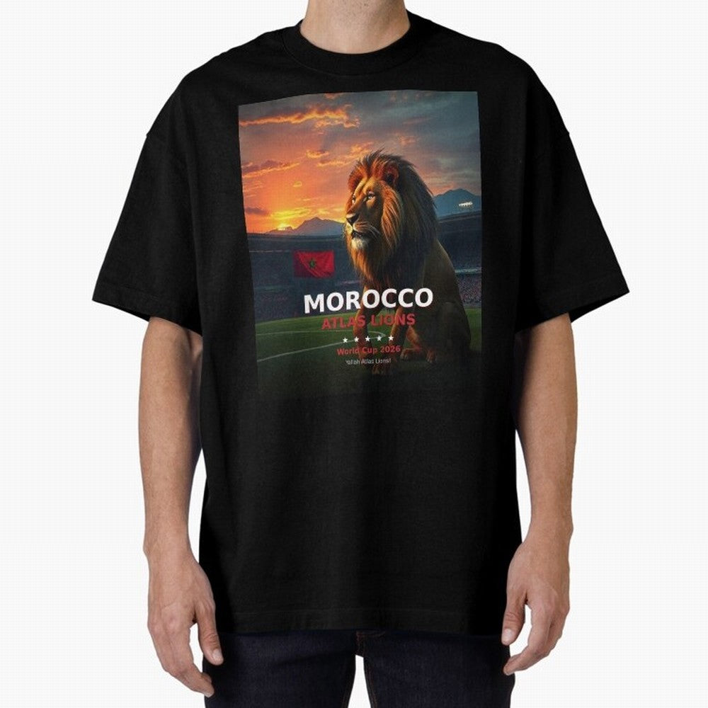 Morocco Atlas Lions - World Cup 2026 Soccer Fan Tee Classic T-Shirt Feel the Roar of FIFA World Cup 2026 USA Canada Mexico Spirit, Capturing Netherlands, Cristiano Ronaldo, Classic Soccer Heritage, Championship Pressure, Fan Loyalty and