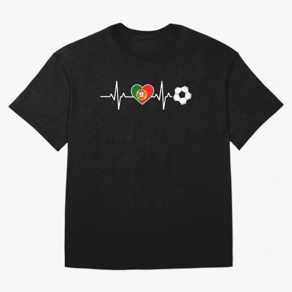 Portugal Football Heartbeat | Sele??o Das Quinas Soccer Fan Classic T-Shirt Capture Stadium Memories from FIFA World Cup 2026 Group Stage with Haaland and Mbappe, Brazil Energy, Match Day Excitement, Supporter Culture, Golden Goals and Global