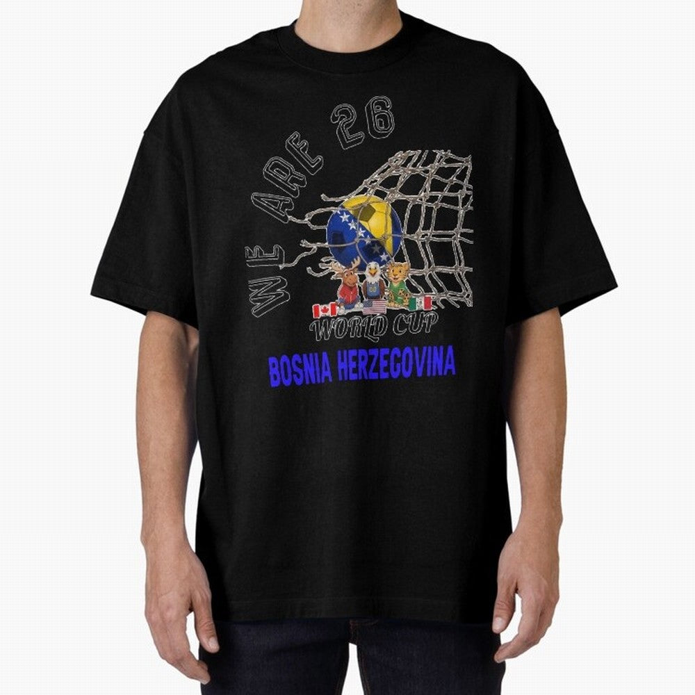 World cup 26 - Bosnia and Herzegovina Classic T-Shirt Feel the Heartbeat of FIFA World Cup 2026 USA Canada Mexico Highlighting Messi, CR7 and Mbappe, Germany Energy, Football Festival Excitement, Trophy Ambitions, Country Rivalries and Star Player