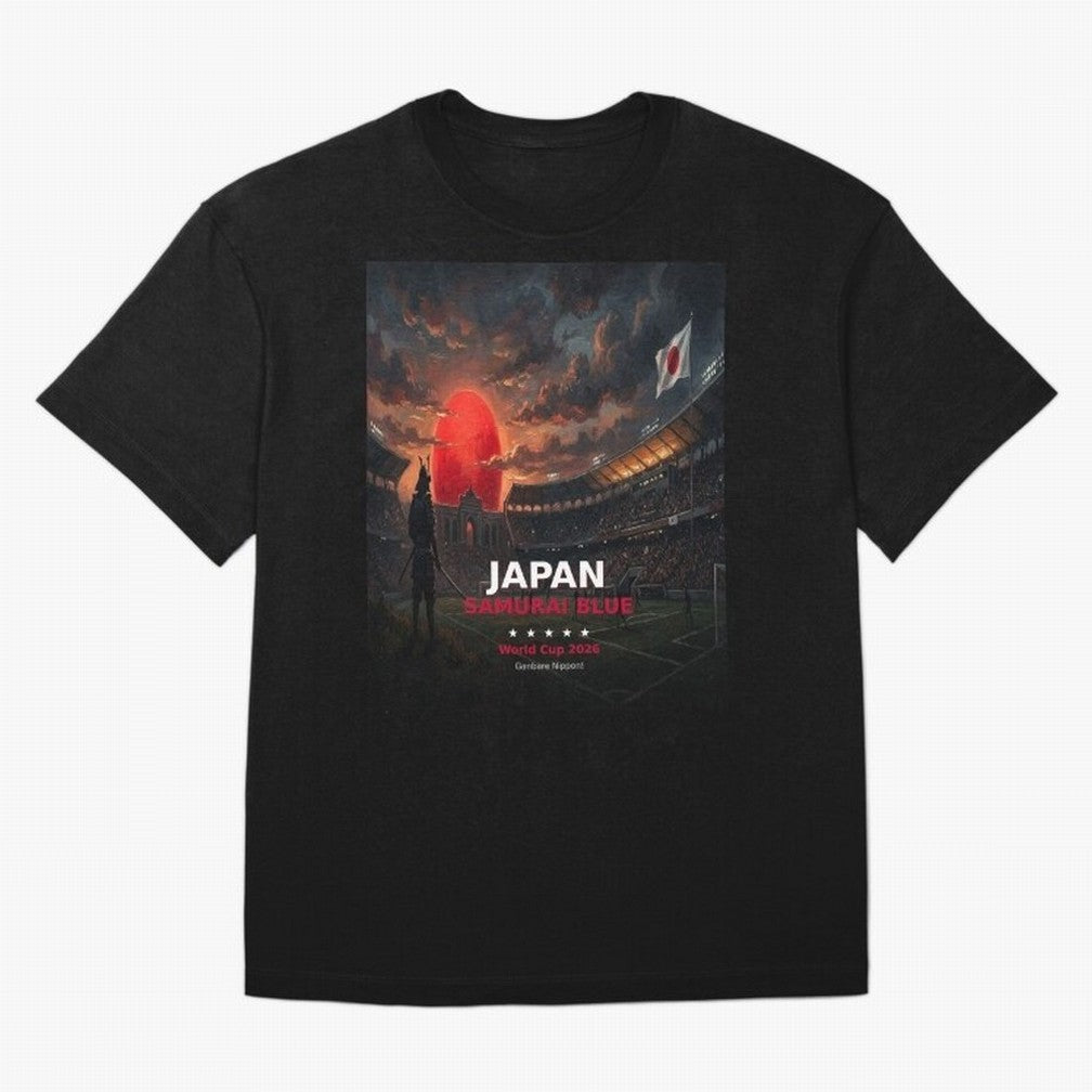 Japan Samurai Blue - World Cup 2026 Soccer Fan Tee Classic T-Shirt Back Your Heroes with FIFA World Cup 2026 Group Stage Celebrating Messi, Neymar and Mbappe, England Energy, Football Passion, Legendary Performances, Festival Vibes and Supporter