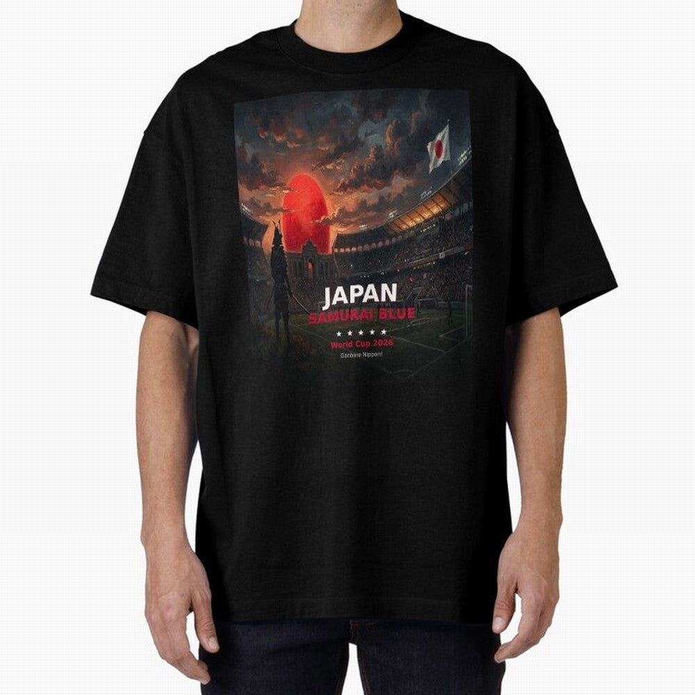 Japan Samurai Blue - World Cup 2026 Soccer Fan Tee Classic T-Shirt Back Your Heroes with FIFA World Cup 2026 Group Stage Celebrating Messi, Neymar and Mbappe, England Energy, Football Passion, Legendary Performances, Festival Vibes and Supporter