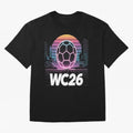 Retrofuturistic World Cup 2026 ¡ª Retro Sci-Fi Football Poster Classic T-Shirt Bring Global Tournament Vibes to FIFA World Cup 2026 Group Stage for Fans of Messi, CR7 and Mbappe and France, Bringing Soccer Culture, Superstar Moments, National Team