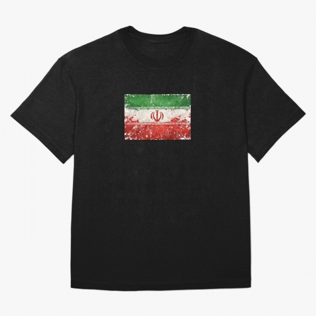 Iran Football World Cup Flag | Grunge Iranian Soccer Art Classic T-Shirt Bring Trophy Dreams to FIFA World Cup 2026 USA Canada Mexico Featuring Messi and Cristiano Ronaldo, Netherlands Energy, Soccer Culture, Superstar Moments, National Team Dreams