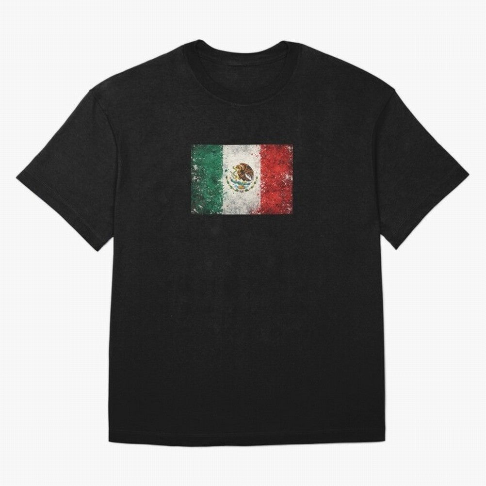Mexico World Cup Flag ¨C Grunge Football Art Classic T-Shirt Fuel the Hype around the FIFA World Cup 2026 USA Canada Mexico Journey through Cristiano Ronaldo, Haaland and CR7 Highlights, Portugal, Spain and Germany Pride, Goal Celebration Energy,
