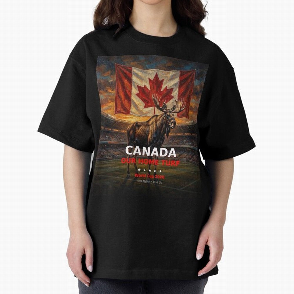 Canada Our Home Turf - World Cup 2026 Soccer Fan Tee Classic T-Shirt Celebrate Classic Football Spirit in FIFA World Cup 2026 Group Stage for Fans of Haaland and France, Bringing Soccer Culture, Superstar Moments, National Team Dreams and